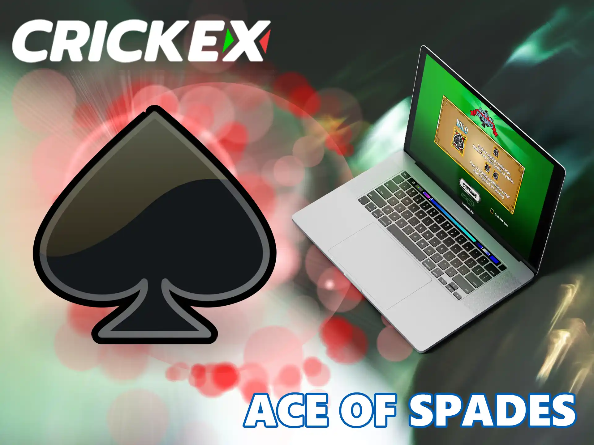 The spades icon allows players to win big on the Crickex platform, you can place bets from 50 to 1,500 BDT.