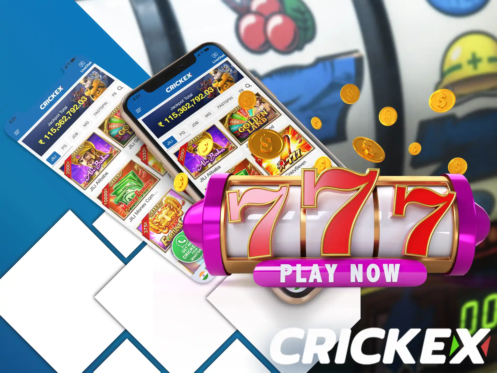 Users from Bangladesh have a unique opportunity to play slot machines directly from their smartphone on the Crickex app.